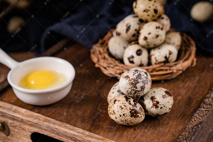 营养鲜蛋鹌鹑蛋食材美味摄影图配图
